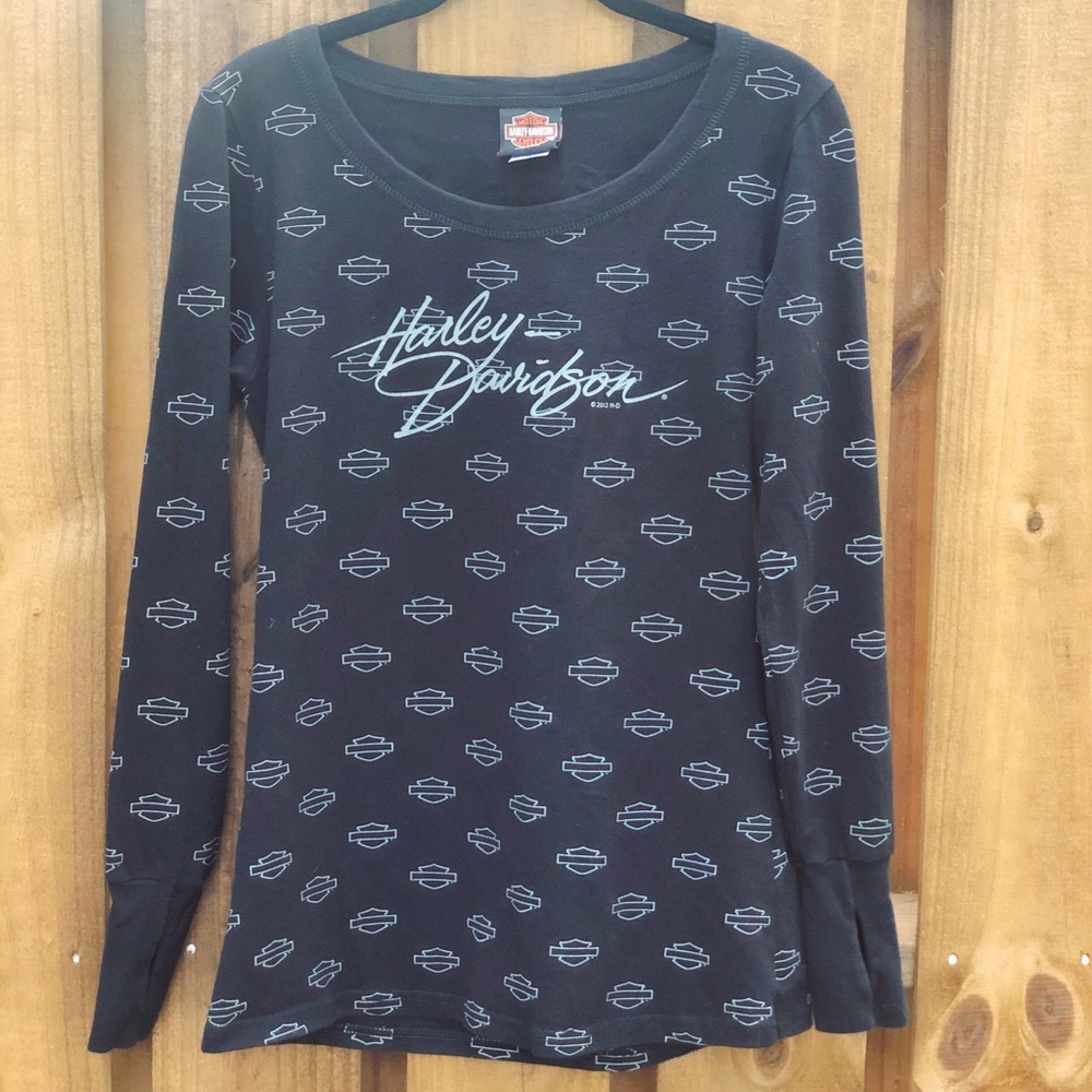 Vintage Harley Davidson of Nashville L. Sleeve Top